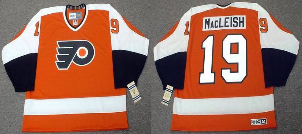 2019 Men Philadelphia Flyers 19 Macleish Orange CCM NHL jerseys